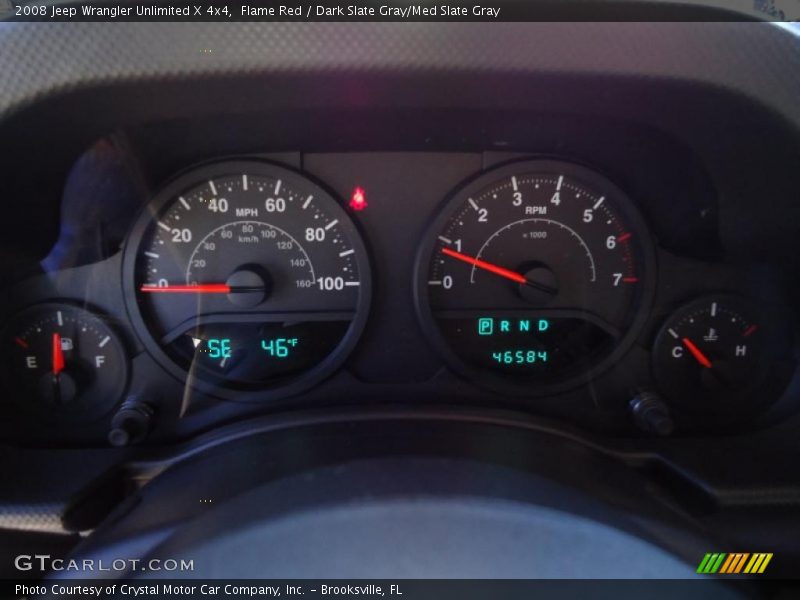 Flame Red / Dark Slate Gray/Med Slate Gray 2008 Jeep Wrangler Unlimited X 4x4