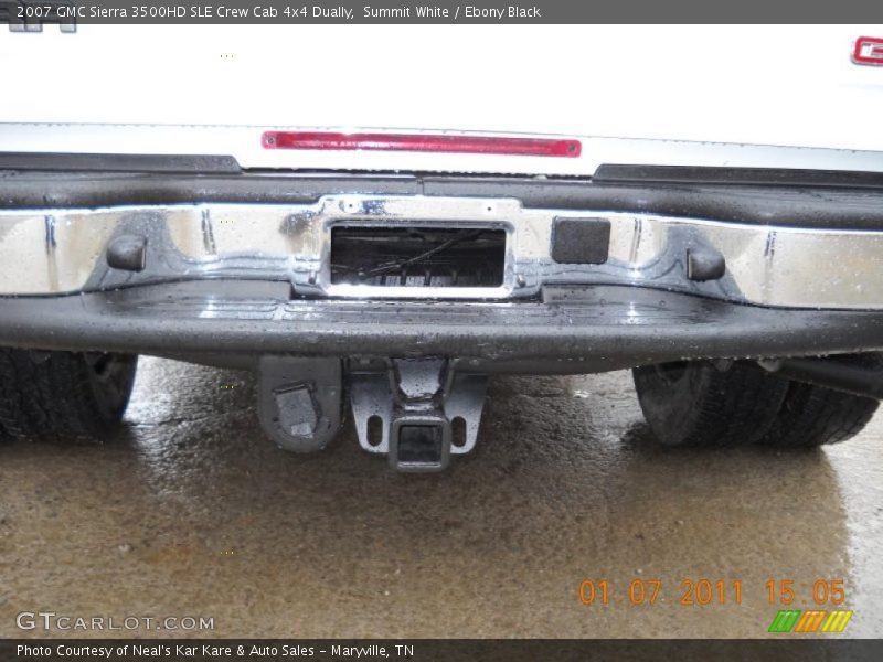 Summit White / Ebony Black 2007 GMC Sierra 3500HD SLE Crew Cab 4x4 Dually