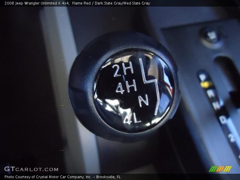 Flame Red / Dark Slate Gray/Med Slate Gray 2008 Jeep Wrangler Unlimited X 4x4