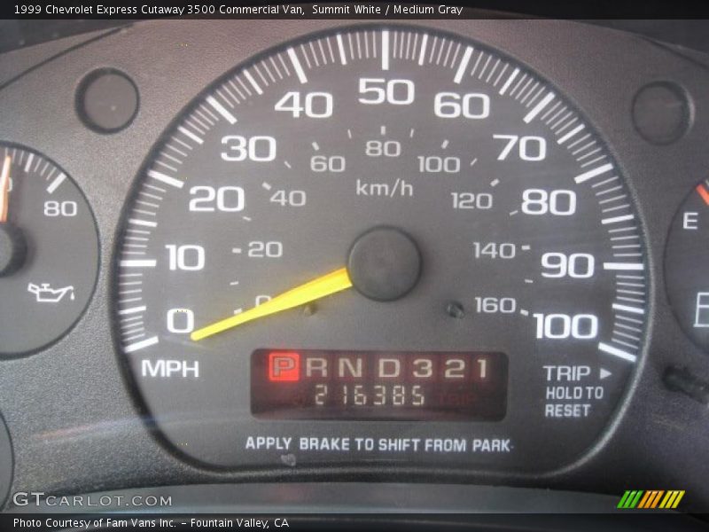 Summit White / Medium Gray 1999 Chevrolet Express Cutaway 3500 Commercial Van
