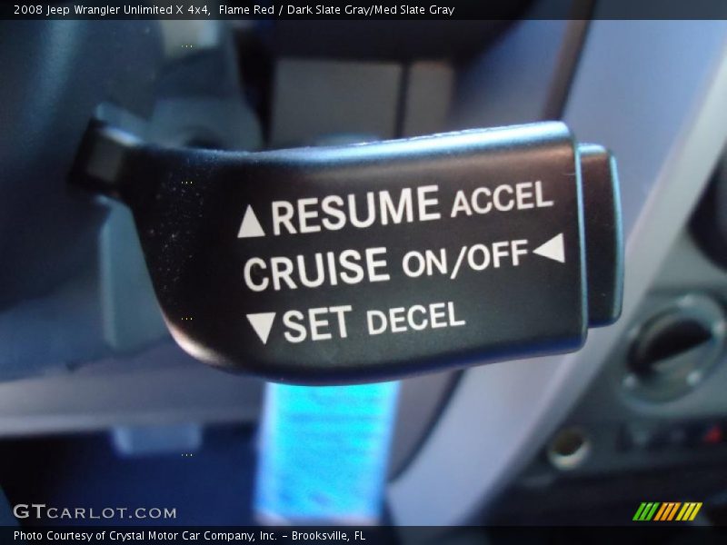 Flame Red / Dark Slate Gray/Med Slate Gray 2008 Jeep Wrangler Unlimited X 4x4
