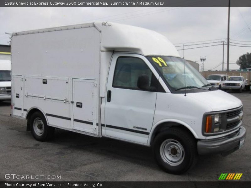 Summit White / Medium Gray 1999 Chevrolet Express Cutaway 3500 Commercial Van