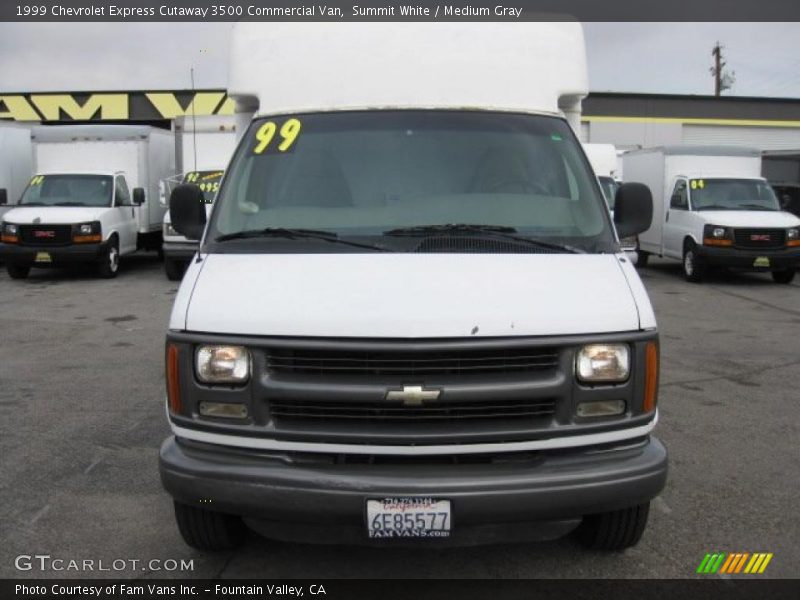 Summit White / Medium Gray 1999 Chevrolet Express Cutaway 3500 Commercial Van