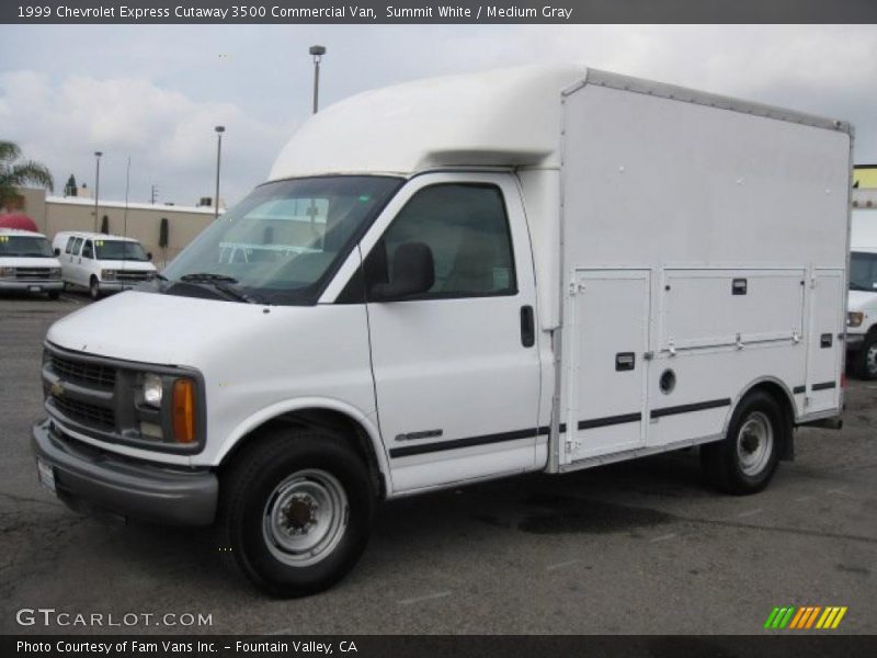 Summit White / Medium Gray 1999 Chevrolet Express Cutaway 3500 Commercial Van
