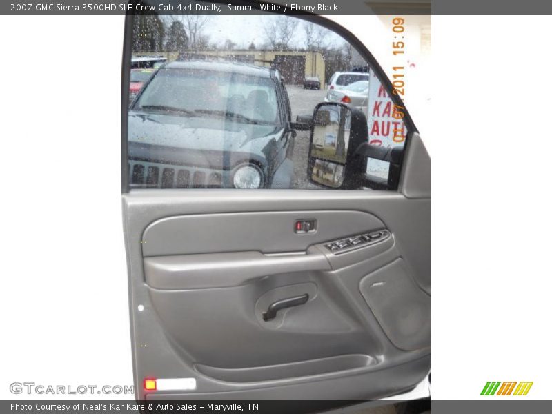Summit White / Ebony Black 2007 GMC Sierra 3500HD SLE Crew Cab 4x4 Dually