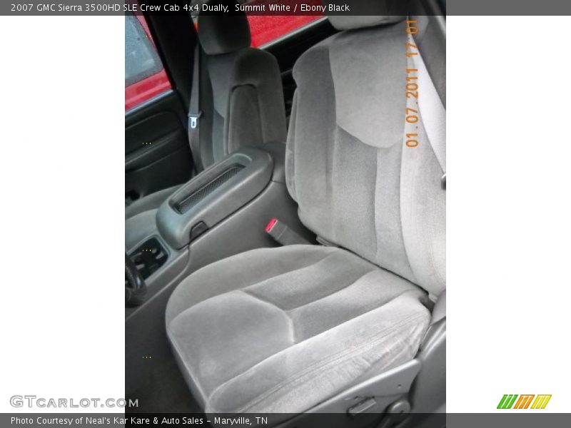 Summit White / Ebony Black 2007 GMC Sierra 3500HD SLE Crew Cab 4x4 Dually
