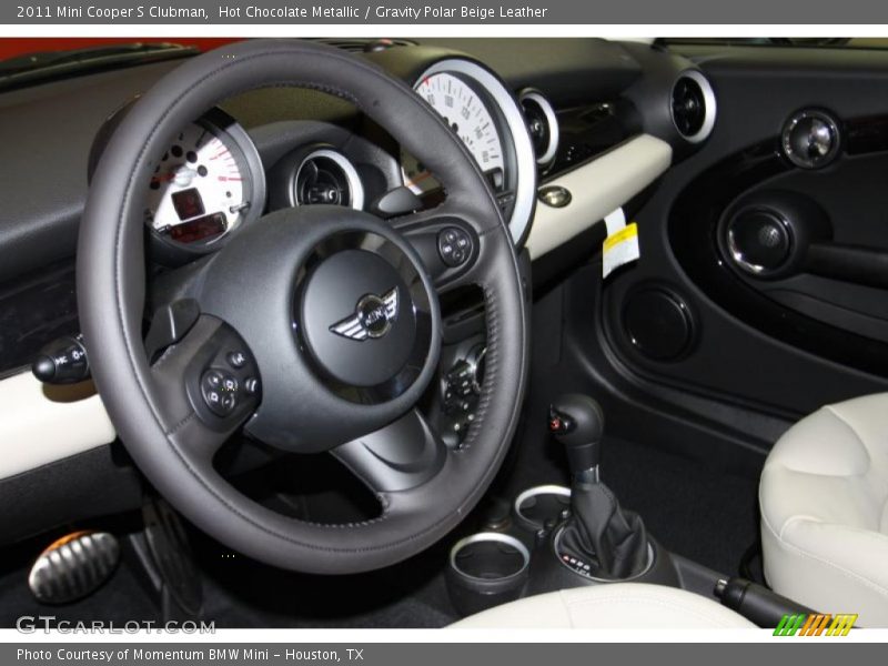 Hot Chocolate Metallic / Gravity Polar Beige Leather 2011 Mini Cooper S Clubman