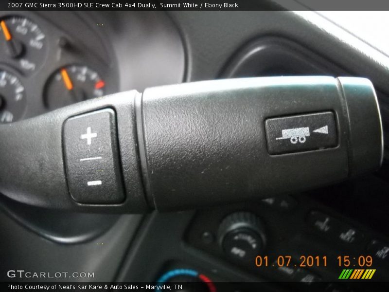 Summit White / Ebony Black 2007 GMC Sierra 3500HD SLE Crew Cab 4x4 Dually