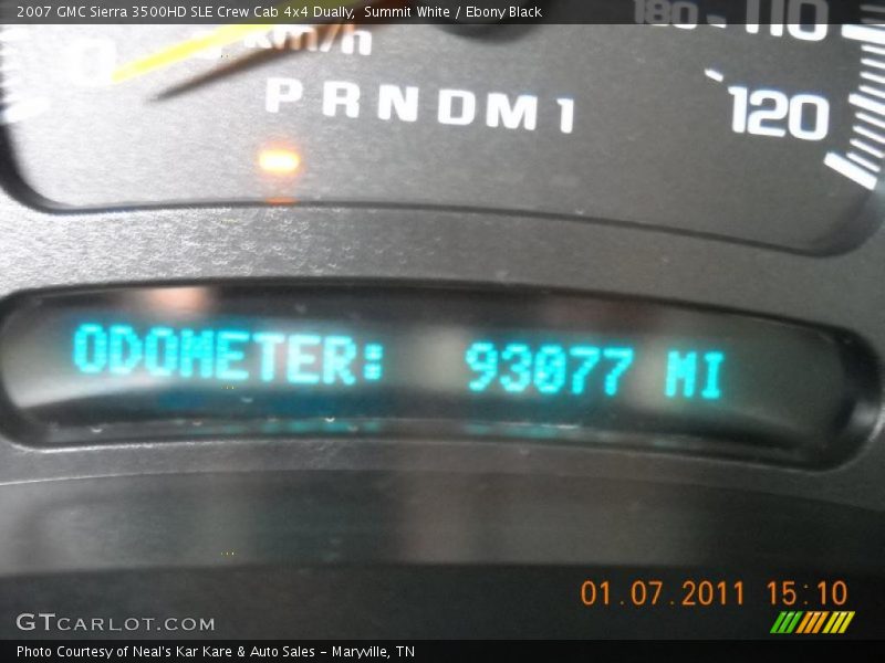 Summit White / Ebony Black 2007 GMC Sierra 3500HD SLE Crew Cab 4x4 Dually