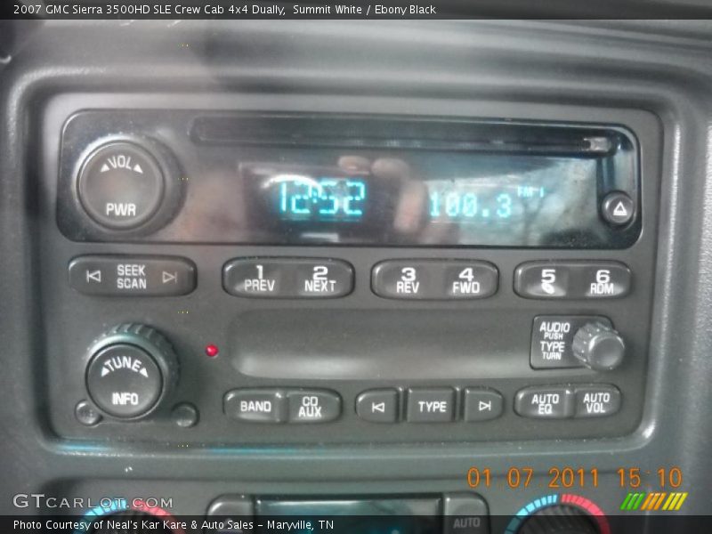 Summit White / Ebony Black 2007 GMC Sierra 3500HD SLE Crew Cab 4x4 Dually