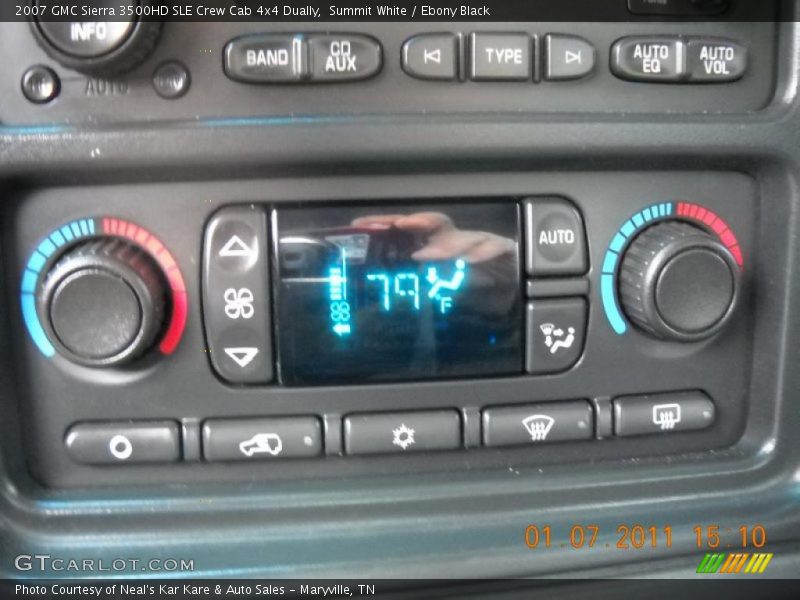 Summit White / Ebony Black 2007 GMC Sierra 3500HD SLE Crew Cab 4x4 Dually