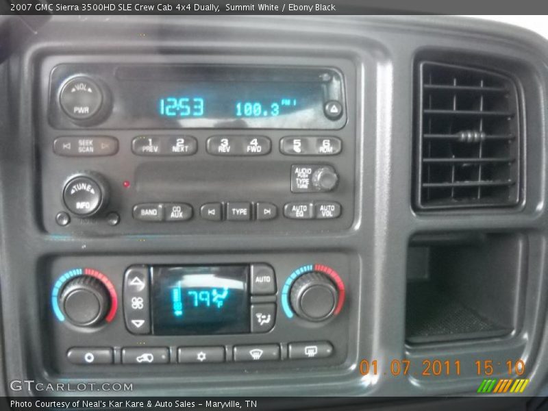Summit White / Ebony Black 2007 GMC Sierra 3500HD SLE Crew Cab 4x4 Dually