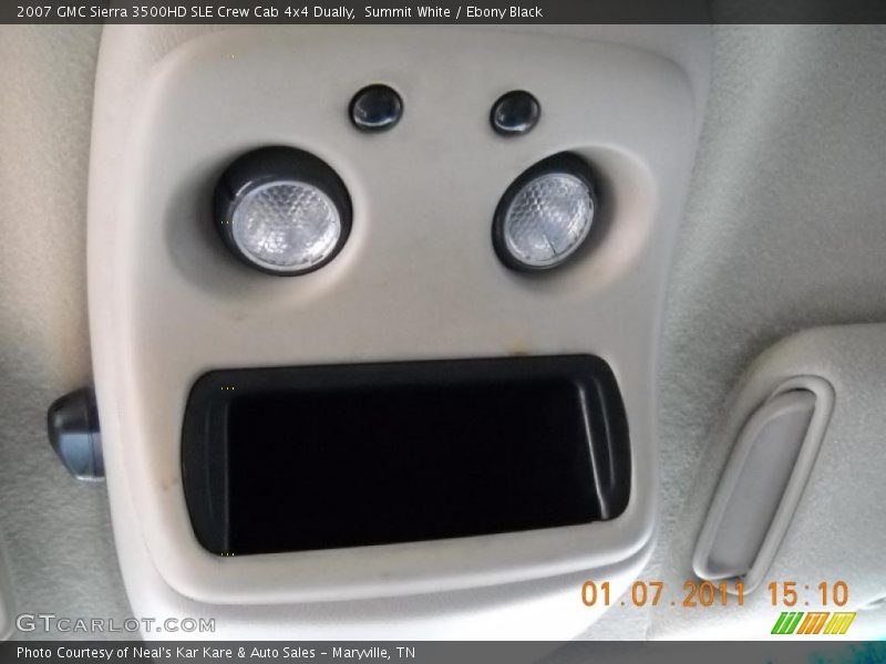 Summit White / Ebony Black 2007 GMC Sierra 3500HD SLE Crew Cab 4x4 Dually
