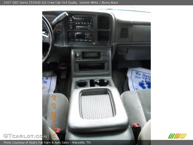 Summit White / Ebony Black 2007 GMC Sierra 3500HD SLE Crew Cab 4x4 Dually