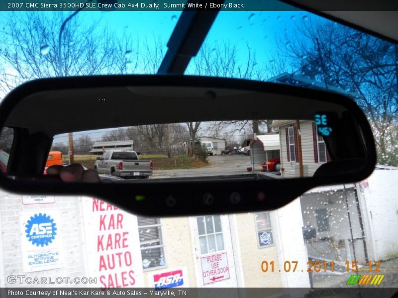 Summit White / Ebony Black 2007 GMC Sierra 3500HD SLE Crew Cab 4x4 Dually