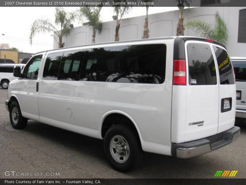  2007 Express LS 3500 Extended Passenger Van Summit White