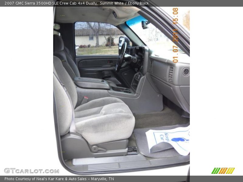 Summit White / Ebony Black 2007 GMC Sierra 3500HD SLE Crew Cab 4x4 Dually