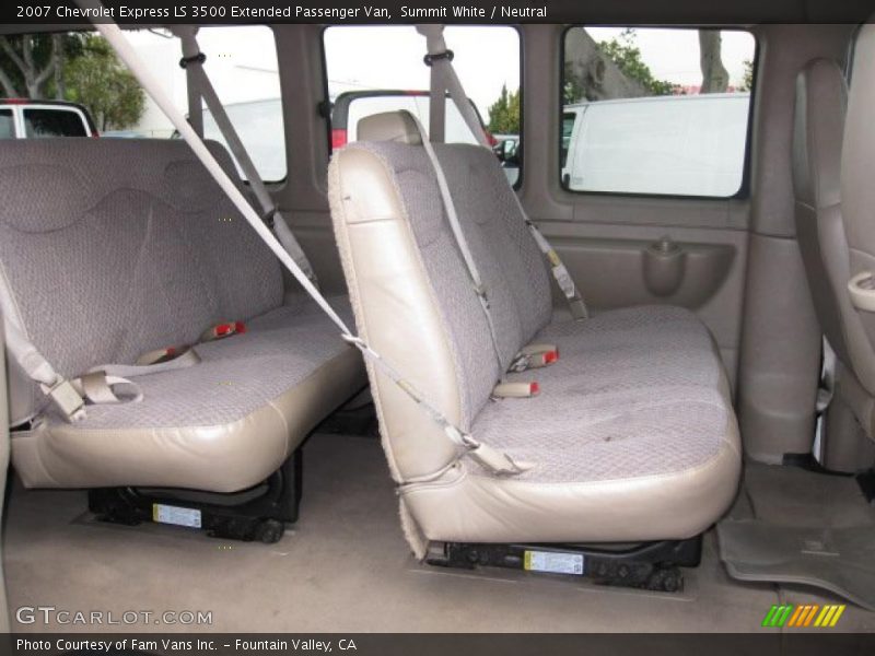 Summit White / Neutral 2007 Chevrolet Express LS 3500 Extended Passenger Van