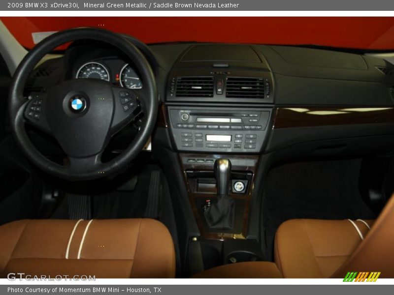 Mineral Green Metallic / Saddle Brown Nevada Leather 2009 BMW X3 xDrive30i