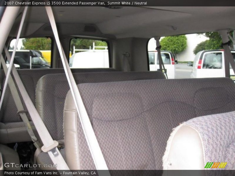 Summit White / Neutral 2007 Chevrolet Express LS 3500 Extended Passenger Van