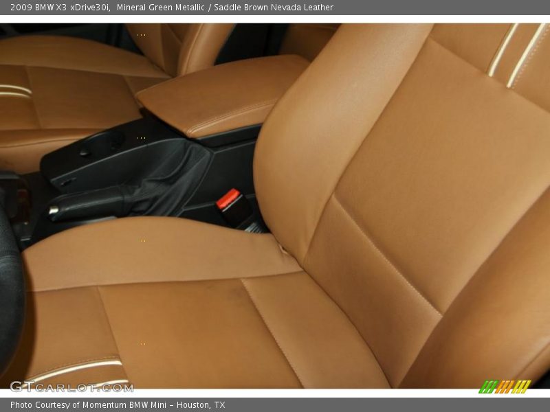 Mineral Green Metallic / Saddle Brown Nevada Leather 2009 BMW X3 xDrive30i