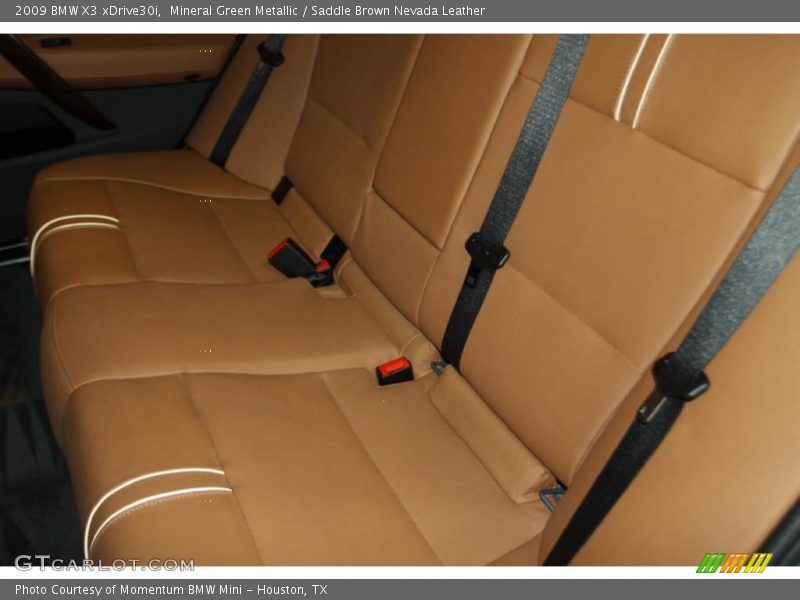 Mineral Green Metallic / Saddle Brown Nevada Leather 2009 BMW X3 xDrive30i