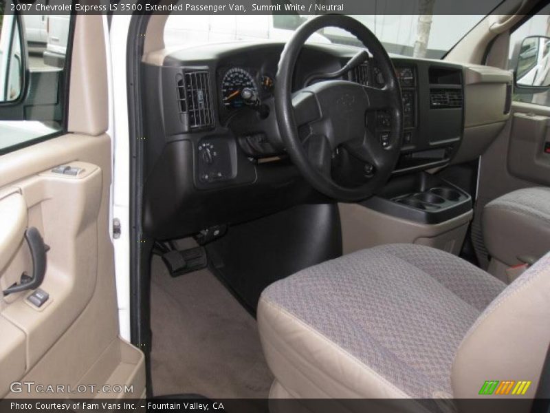 Neutral Interior - 2007 Express LS 3500 Extended Passenger Van 