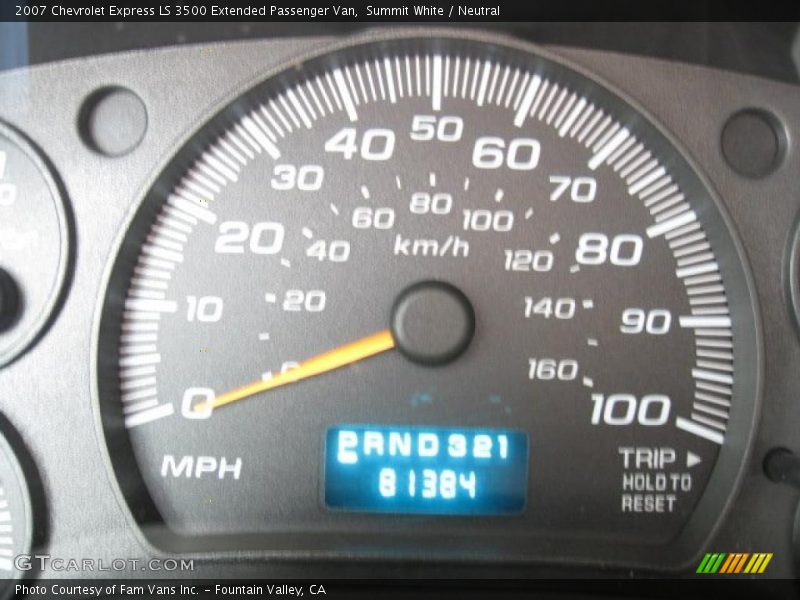 Summit White / Neutral 2007 Chevrolet Express LS 3500 Extended Passenger Van