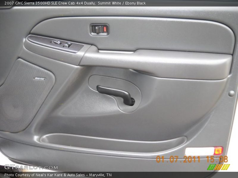 Summit White / Ebony Black 2007 GMC Sierra 3500HD SLE Crew Cab 4x4 Dually