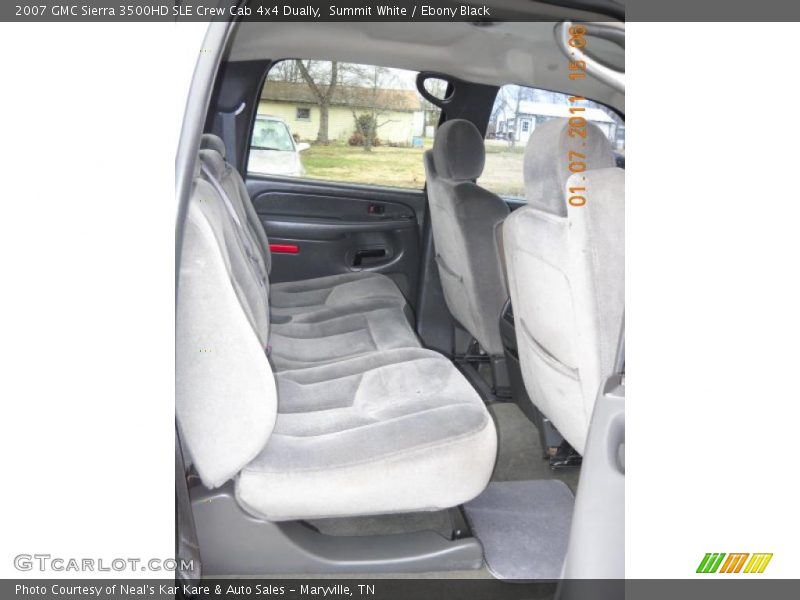 Summit White / Ebony Black 2007 GMC Sierra 3500HD SLE Crew Cab 4x4 Dually