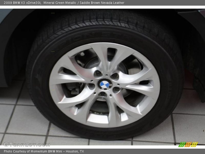 Mineral Green Metallic / Saddle Brown Nevada Leather 2009 BMW X3 xDrive30i