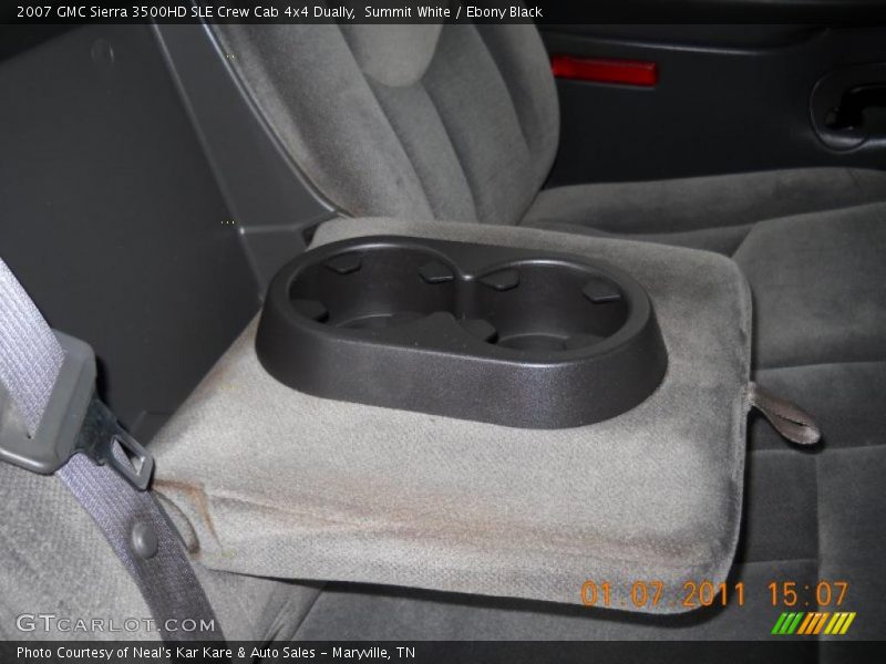 Summit White / Ebony Black 2007 GMC Sierra 3500HD SLE Crew Cab 4x4 Dually