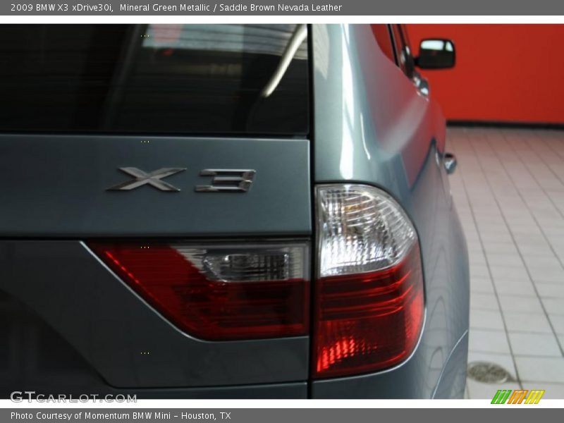 Mineral Green Metallic / Saddle Brown Nevada Leather 2009 BMW X3 xDrive30i