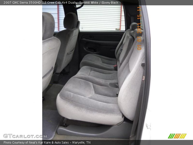 Summit White / Ebony Black 2007 GMC Sierra 3500HD SLE Crew Cab 4x4 Dually