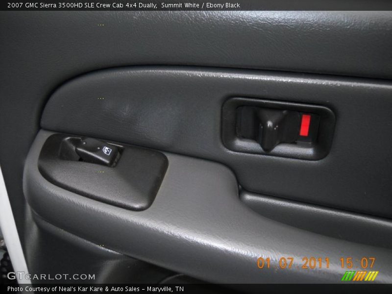Summit White / Ebony Black 2007 GMC Sierra 3500HD SLE Crew Cab 4x4 Dually