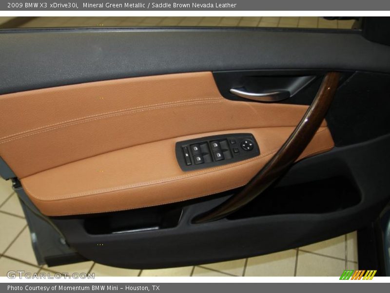 Mineral Green Metallic / Saddle Brown Nevada Leather 2009 BMW X3 xDrive30i