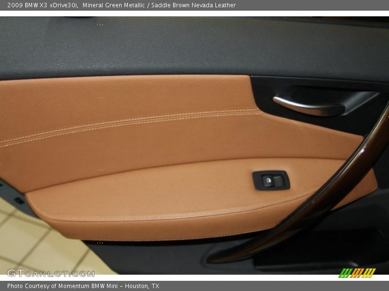 Mineral Green Metallic / Saddle Brown Nevada Leather 2009 BMW X3 xDrive30i