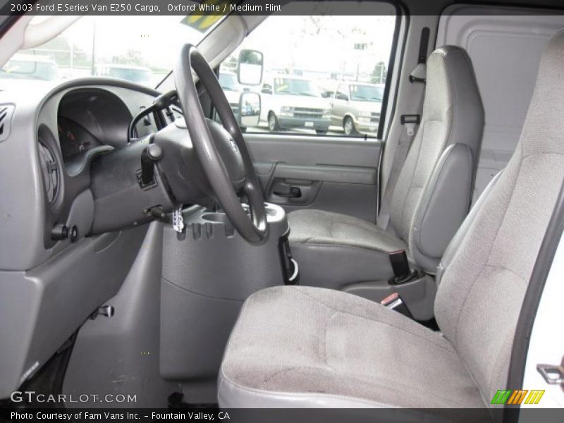 Oxford White / Medium Flint 2003 Ford E Series Van E250 Cargo