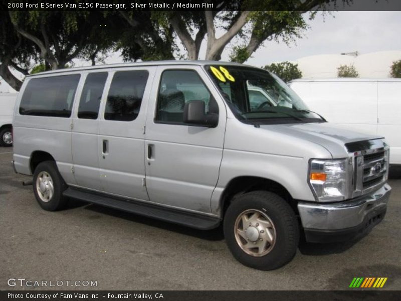 Silver Metallic / Medium Flint 2008 Ford E Series Van E150 Passenger