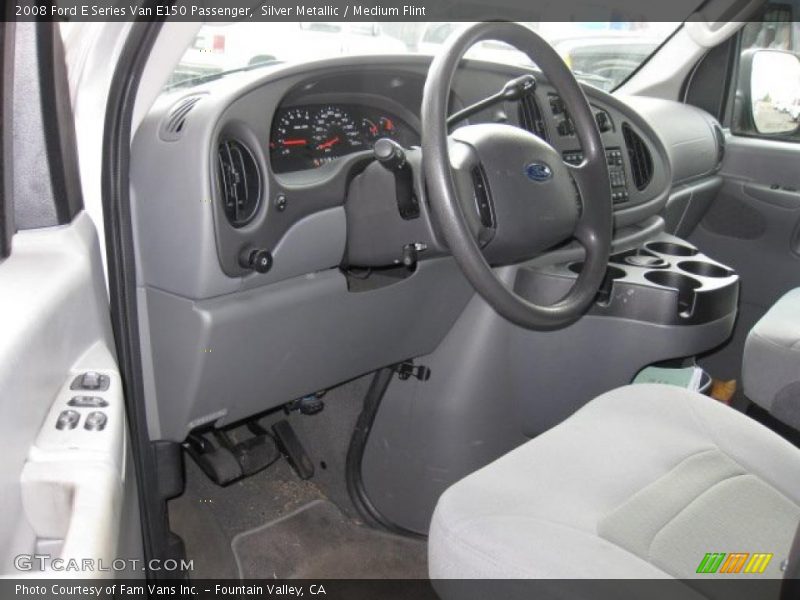Silver Metallic / Medium Flint 2008 Ford E Series Van E150 Passenger