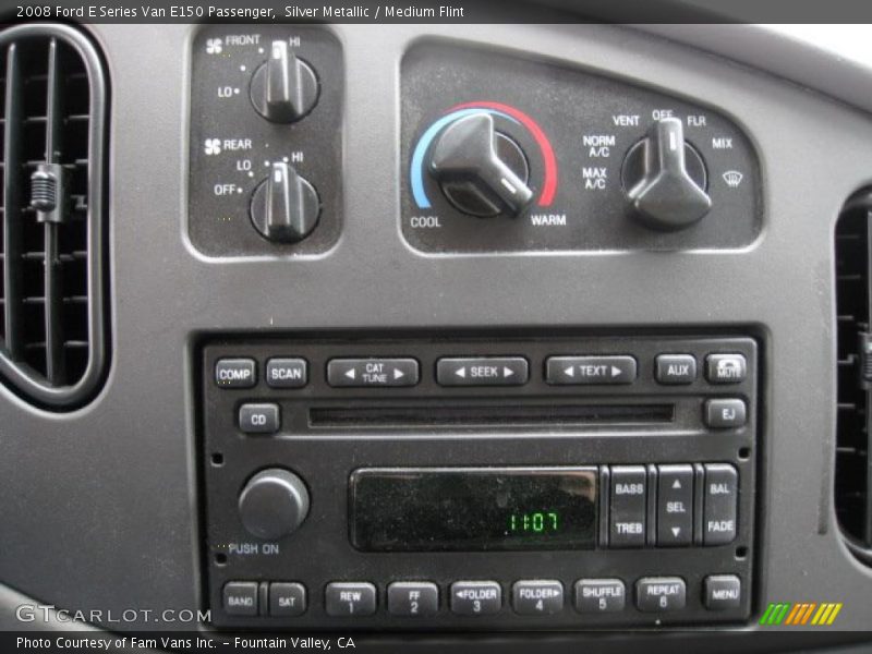 Silver Metallic / Medium Flint 2008 Ford E Series Van E150 Passenger