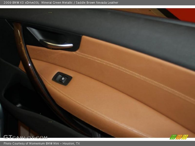 Mineral Green Metallic / Saddle Brown Nevada Leather 2009 BMW X3 xDrive30i