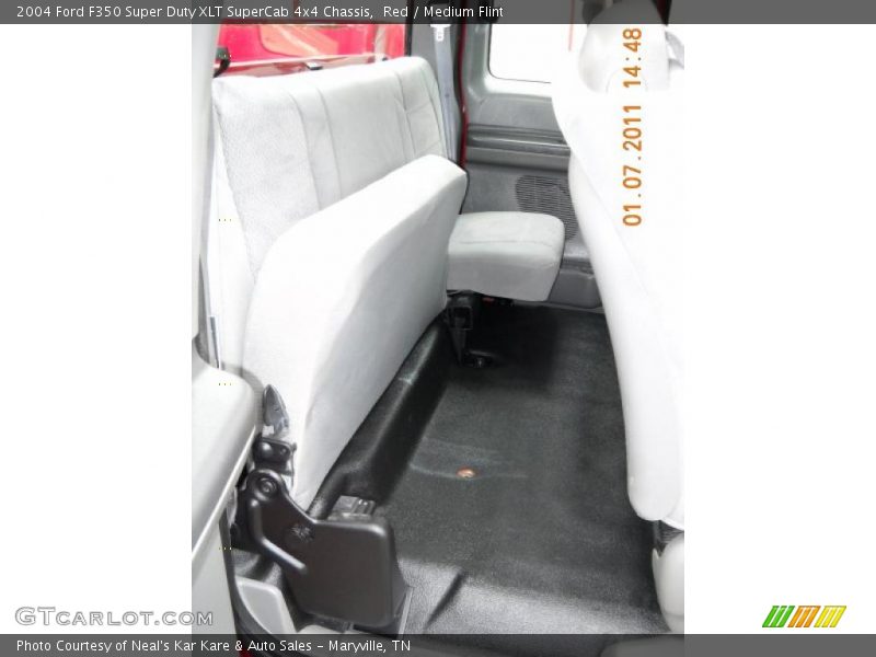 Red / Medium Flint 2004 Ford F350 Super Duty XLT SuperCab 4x4 Chassis