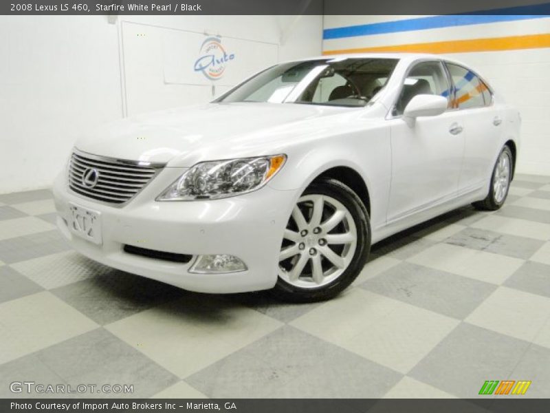 Starfire White Pearl / Black 2008 Lexus LS 460