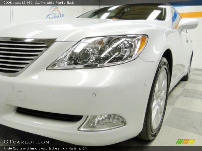 Starfire White Pearl / Black 2008 Lexus LS 460