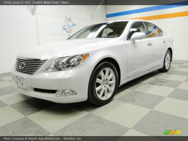 Starfire White Pearl / Black 2008 Lexus LS 460