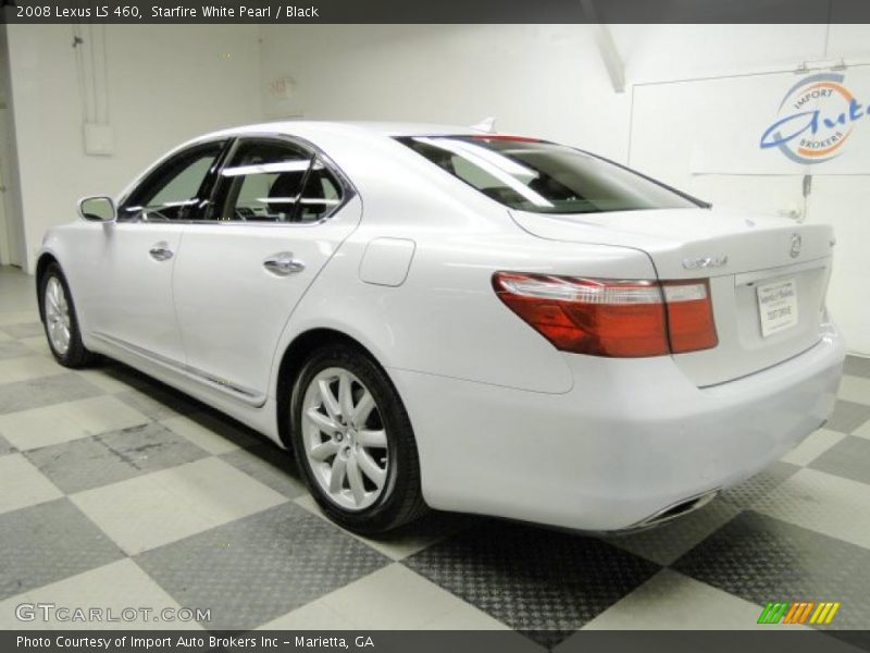Starfire White Pearl / Black 2008 Lexus LS 460