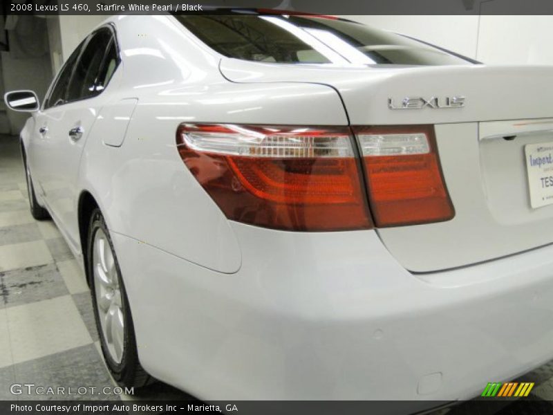Starfire White Pearl / Black 2008 Lexus LS 460
