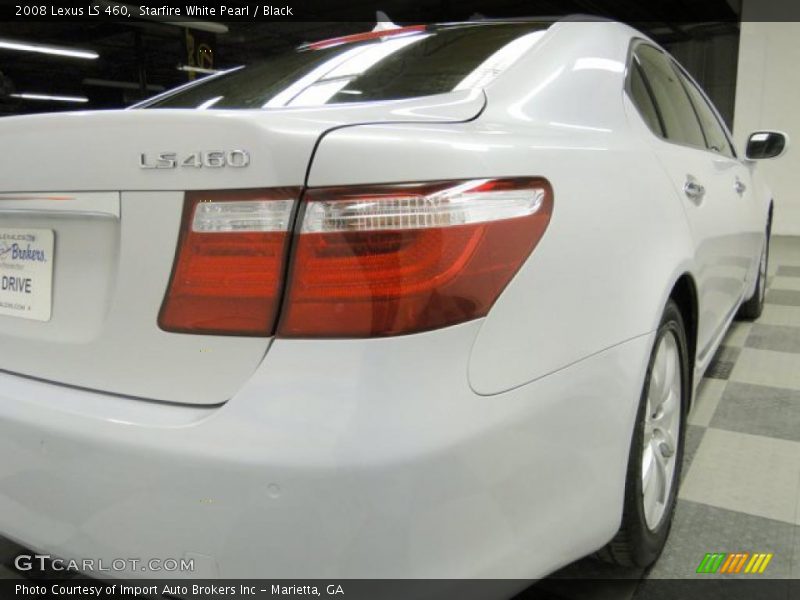 Starfire White Pearl / Black 2008 Lexus LS 460