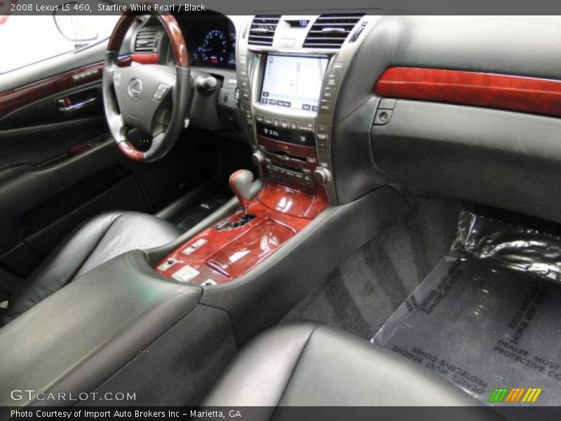 Starfire White Pearl / Black 2008 Lexus LS 460